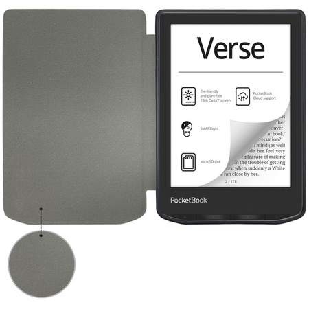 TECH-PROTECT SMARTCASE POCKETBOOK VERSE/ VERSE PRO BLACK