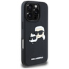Schutzhülle IPHONE 16 PRO MAX Karl Lagerfeld HC 3D Rubber Double Heads schwarz
