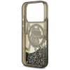 Karl Lagerfeld Liquid Glitter Choupette Logo MagSafe Case für iPhone 17 Pro - Schwarz