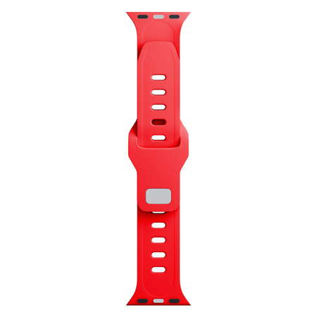 3MK Silicone Watch Strap czerwony/red dla Apple Watch 42/44/45/49mm