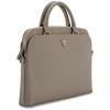 Tasche LAPTOP 15" Guess Grained Zipper Pocket Triangle Logo braun