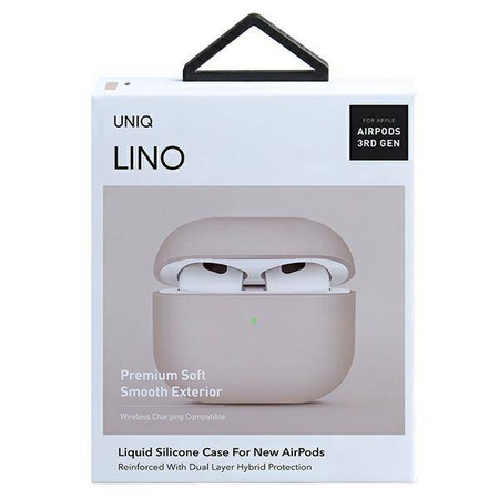 UNIQ case Lino AirPods 3rd gen. Silicone pink / blush pink
