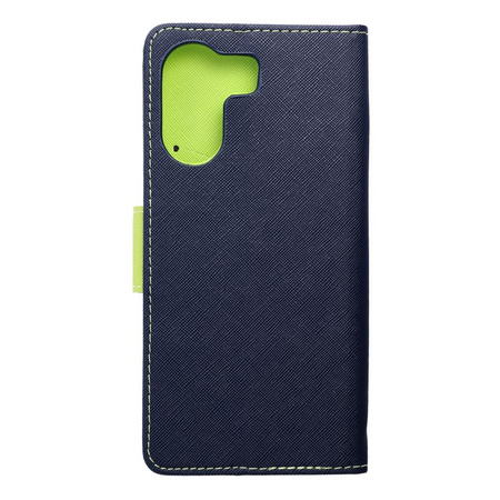 Kabura Fancy Book do XIAOMI Redmi 13c granatowy / limonkowy