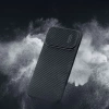 Nillkin Synthetic Fiber S Case iPhone 14 Pro Hülle mit Kameraabdeckung, schwarz