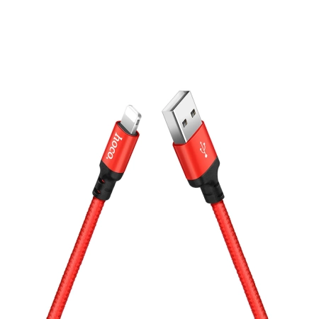 HOCO Kabel X14 Lightning 3.1A 2M rot