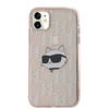 Karl Lagerfeld KLHCN61HKLPCHP iPhone 11 / Xr 6.1" różowy/pink hardcase IML Choupette Head & Monogram