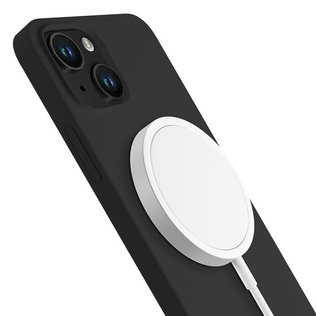 Etui 3mk Hardy Silicone MagCase na iPhone 15 Plus - grafitowe