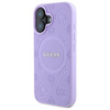 Original Handyhülle IPHONE 16 PLUS Guess Hardcase Saffiano Peony Classic Logo MagSafe (GUHMP16MPSAPSMEU) violett