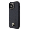 DKNY DKHMP13LPSHRPSK iPhone 13 Pro / 13 6.1" czarny/black hardcase Leather Pattern Metal Logo MagSafe