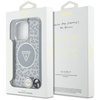 Oryginalne Etui IPHONE 16 PRO Guess HC IML Leopard Triangle Cord Strap czarne