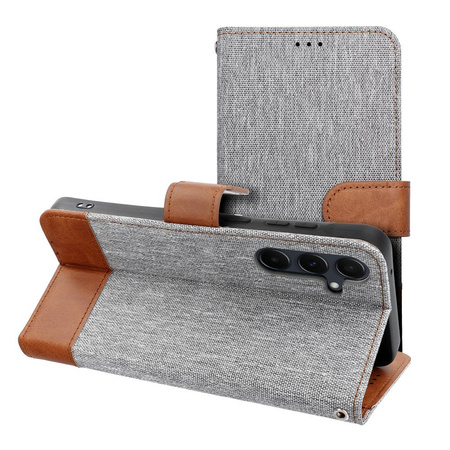 Kabura JEANS Book do SAMSUNG A35 5G szary