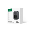 Wandladegerät 30W (2xUSB/USB C/AC) / Adapter EU - EU 13A Ugreen CD314 - Schwarz