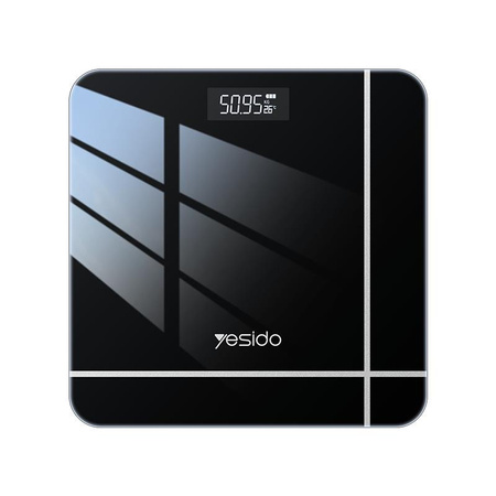 Yesido Waga Łazienkowa MG09 do 150kg Elektroniczna, BLACK / CZARNY