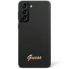 Guess Silicone Script Metal Logo - Etui Samsung Galaxy S23+ (czarny)