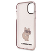 Original Handyhülle IPHONE 11 / XR Karl Lagerfeld Hardcase Ikonik Choupette (KLHCN61HNCHTCP) rosa