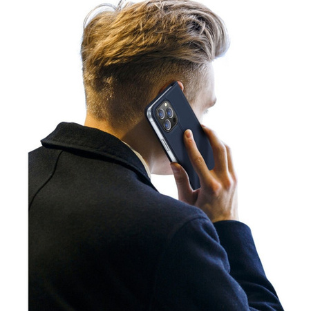Etui do iPhone 15 Pro pokrowiec z klapką i portfelem Dux Ducis Skin Pro - niebieski