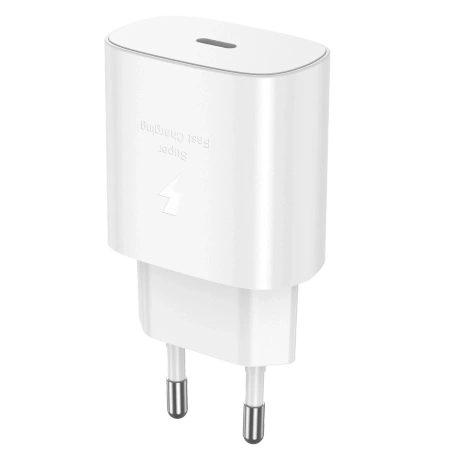 Ładowarka Sieciowa 25W PD 1xUSB-C + Kabel USB-C/USB-C Jellico EU25 biała