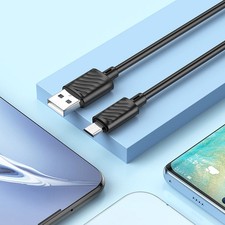 HOCO kabel USB do Micro 2,4A Gratifed X88 czarny