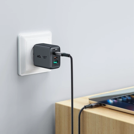 Acefast C1-09 USB-C / USB-C USB4 PD3.1 Kabel 5A 1m - grau-schwarz