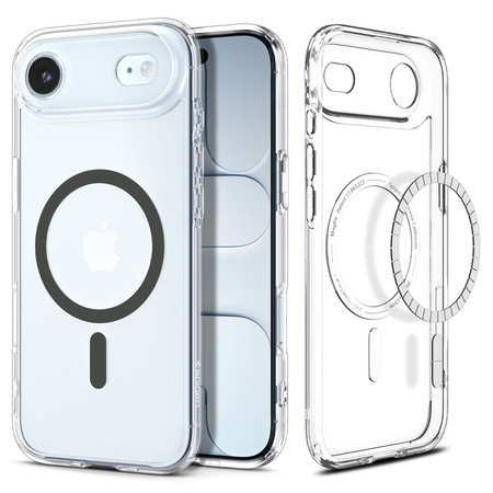 SPIGEN futerał ULTRA HYBRID MAG kompatybilny z MagSafe do IPHONE 17 Air clear graphite