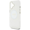 Guess IML Metal Colored Circle Classic Logo MagSafe - Etui do iPhone 16 (biały)