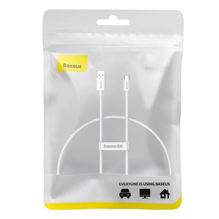 BASEUS kabel USB A do Typ C PD 100W 0,25m biały P10320102214-00