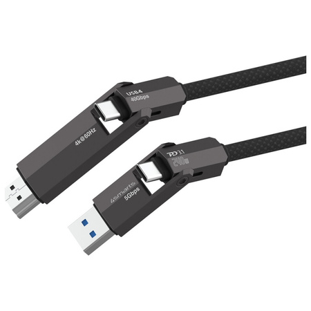 Kabel 4smarts ComboCord USB4 HDMI 240W   1.5m czarny