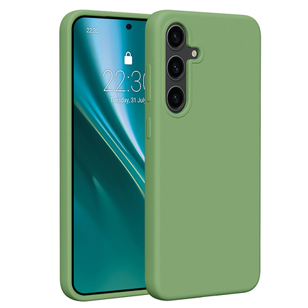 Nakładka Etteri Silicone Case do Samsung Galaxy S24 Plus jasnozielona