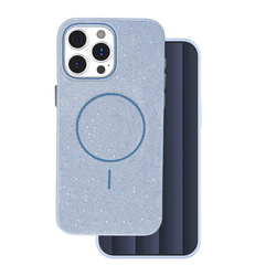 Nakładka Glitter Thin Mag do iPhone 16 Pro Max 6,9" niebieska