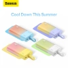 Baseus Popsicle 5200mAh 20W Powerbank with Built-in Lightning Cable (+ White Baseus Simple USB-C - USB-C 60W/20V/3A/30cm Cable) - White-Green