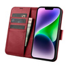 iCarer Wallet Case 2in1 iPhone 14 Plus Flip Leather Cover Anti-RFID red (WMI14220727-RD)