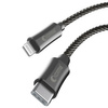 Comma kabel Jub MFi USB-C - Lightning 3A 1,5m szary