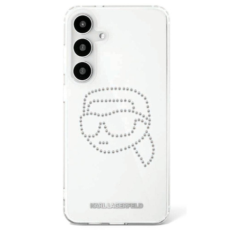 Karl Lagerfeld nakładka HC IML Rhinestones K Head do Samsung Galaxy S25 przezroczysta