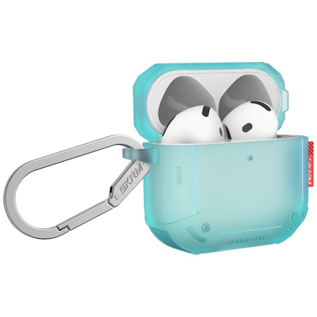 Etui Skinarma Mecha CE do AirPods 4       turkusowy