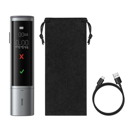 Baseus SafeJourney Pro Electronic Breathalyzer (Grey)