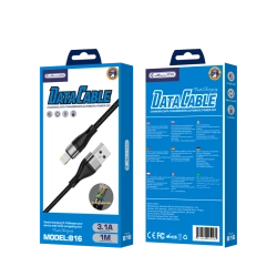 JELLICO Kabel B16 Lightning 3.1A 1M schwarz