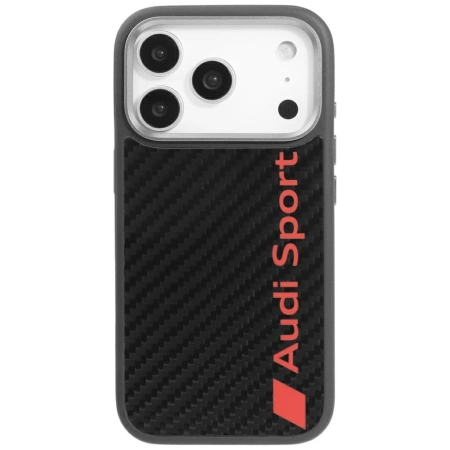 Audi R8 Carbon Fiber MagSafe Case für iPhone 17 Pro - Schwarz