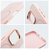 Futerał FRAME MAG COVER kompatybilny z MagSafe do IPHONE 13 MINI pudrowy róż