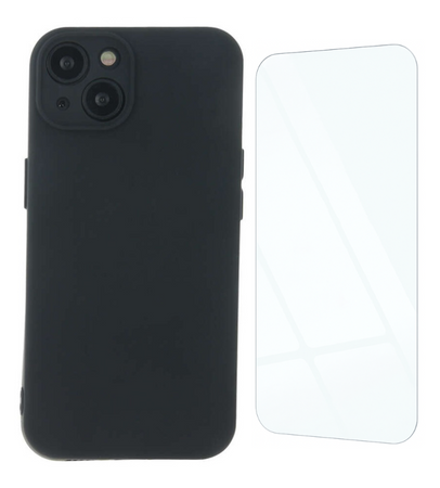 Etui do iPhone 15 Pro Max czarne + Szkło