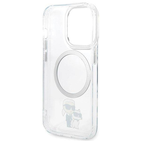 Karl Lagerfeld KLHMP13LHNKCIT iPhone 13 Pro 6.1&quot; hardcase transparent Iconic Karl&amp;Choupette Magsafe