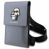 Karl Lagerfeld Torebka KLWBSAKCPMG srebrny/silver Saffiano Karl & Choupette