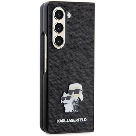 Oryginalne Etui KARL LAGERFELD Hardcase KLHCZFD5SAKCNPK do Samsung Fold 5 (Saffiano K&C PIN / czarny)