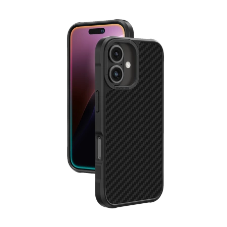 Etui pancerne AMAZINGTHING Titan Max Case z włóknami aramidowymi 1500D do iPhone 16 - czarne