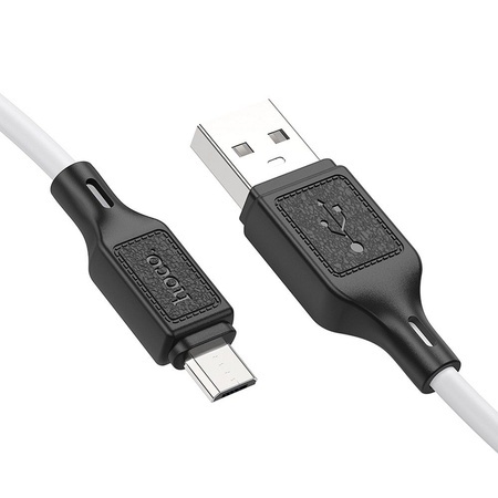 HOCO kabel USB A do Micro USB 2,4A X90 1 m biały