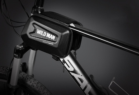 WILDMAN sakwa rowerowa na ramę na zamek 1,2L (4"-7") E6S czarna