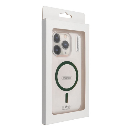 Drop Glue Colorful Ring Mag Cover kompatybilny z MagSafe pasuje do SAMSUNG S25 PLUS ciemny zielony