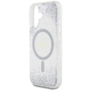 Schutzhülle IPHONE 16 Guess HC Resin Bottom Glitter silber