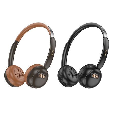 HOCO słuchawki bezprzewodowe bluetooth nagłowne W62 brązowe