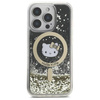 Original Case IPHONE 16 PRO Hello Kitty Hardcase Liquid Glitter Fever MagSafe (HKHMP16LLGDIK) black-gold