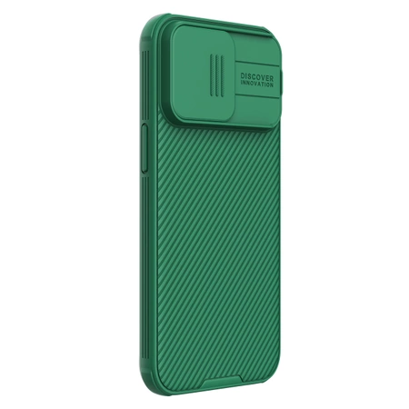 Nillkin CamShield Pro magnetische Hülle für iPhone 15 Pro Max mit Kameraschutz – Grün
